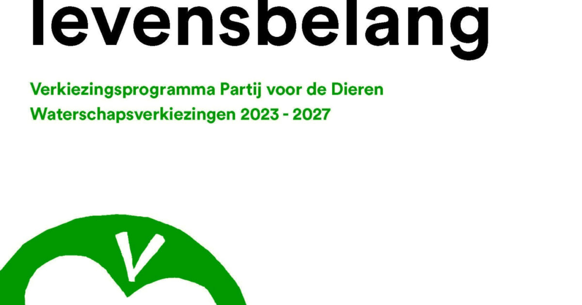 Verkiezingsprogramma 2023 Nieuws Partij voor de Dieren